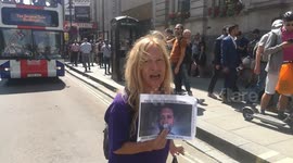 Woman expresses anger after Tommy Robinson sentenced at Old Bailey