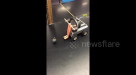 Science Teacher makes slightly creepy device to explain pendulums