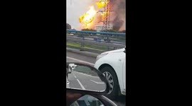 Massive flames engulf Moscow thermal plant following blast
