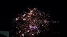 Fireworks Show Ends with Giant Fireball