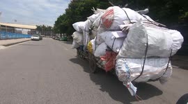 Seriously overloaded tricycle spotted in Viet Nam