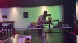 UK man nails his ping pong #BottleCapChallenge attempt