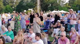 Jools Holland performs at Kew the Music 2019