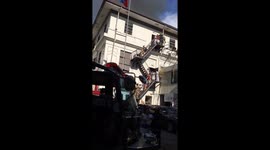 Mothers flee hospital with newborn babies after fire