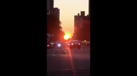 New Yorkers treated to stunning