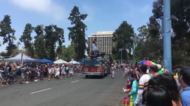 Shower Float at Pride Parade San Diego 2019