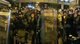 Hong Kong police move in to clear protesters in Sha Tin, scene of 'bloody clashes'