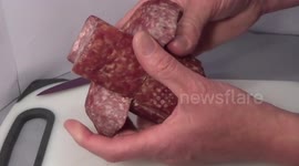 'Wurst' Rubik's Cube ever is made out of salami