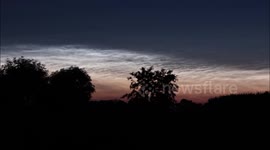 Noctilucent Clouds Time Lapse