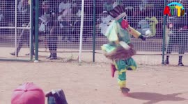 Igala masquerade dancing at the Igala Youth Carnival in Nigeria