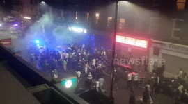 Algerian football fans in London continue wild celebration after African Cup of Nations victory