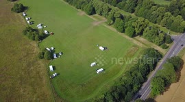 Gangs of travellers set up illegal camp in grounds of sprawling country park and hotel famed for Capability Brown gardens