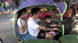 Rain and Sunshine Canopy for motorbikes in Thailand