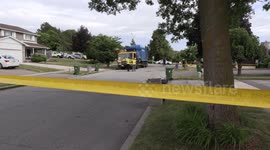 Woman run over by garbage truck and killed in Toronto today