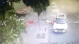 Restaurant in China's Cangzhou explodes due to a gas leak, injuring two people