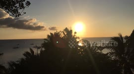 Gorgeous sunset timelapse filmed off island in the Philippines