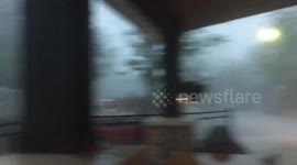 Missouri home battered with storm rains and winds, bringing down trees