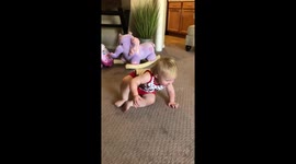 Baby learns to say OK Google