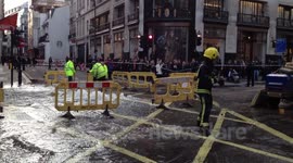Regent Street burst water main emergency