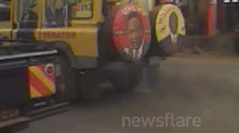 Kenyan general elections 2013- one of the vehicles that were used by the kenyan politicians in the campaigns