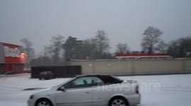BLIZZARD MARCH 11TH HITS DESERTED B&Q LARKFIELD AYLESFORD MAIDSTONE KENT UK