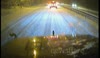 Snow on A23 11th March Cars turn back into oncoming traffic