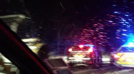 M23 Snowploughs Attempting To Move Through 30 Miles Of Gridlocked Traffic