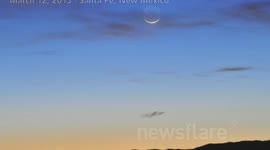 Comet PANSTARRS and the new moon