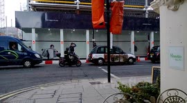 Sleet flurry in London