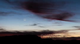Comet Pan STARRS with Crescent Moon, 3/12/13