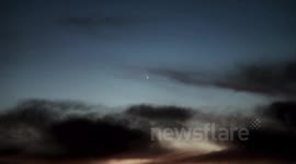 Comet Pan STARRS descends into cloud, 3/12/13