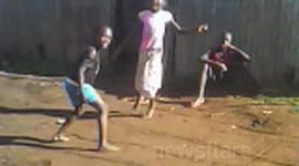 CHildren play in a kenyan slum in Kericho Kenya