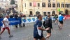 The Rome marathon from the Spanish Steps