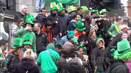Street Parties Break Out In Dublin For St. Patrick's Day