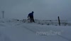 Snow diving near Hubberton, West Yorkshire March 2013