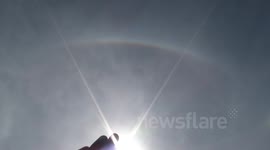 Complex Ice Halo Display