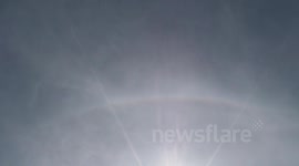 Complex Ice Crystal Halo Display