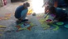 Preparation of Holi festival at SMILE House,India