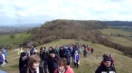 Churches Unite - The Good Friday Walk (Carrying The Cross to Cam Peak) - Dursley