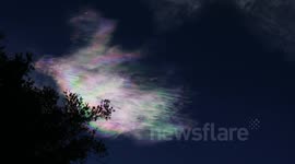 iridescent cirrus cloud 4x timelapse (high contrast) JCMDI V10848a