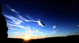 Beautiful sunset lenticular clouds timelapse JCMDI V10839