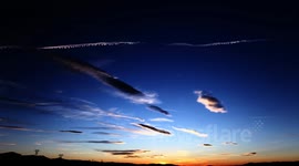 Colorful lenticular clouds sunset timelapse JCMDI V10840