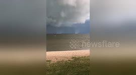 Newsflare Edit - Waterspout on Lake Dauphin in Manitoba, Canada