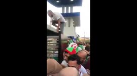 Frenzied crowds of Algeria supporters swarm the ticket stalls for African Cup of Nations final