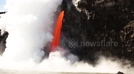 Kilauea Volcano erupting in Hawaii