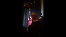 Nicki Minaj behind the scenes posing at Marc Jacobs NYFW
