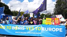 'No to Boris, Yes to Europe' pro-EU march held in London, UK