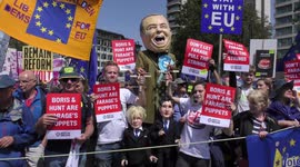 Large anti-Brexit march in central London draws thousands