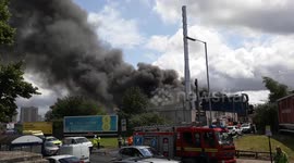 Fire opposite Dudley Road hospital sends black smoke across Birmingham, England