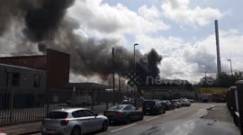 Fire opposite Dudley Road Hospital, Birmingham